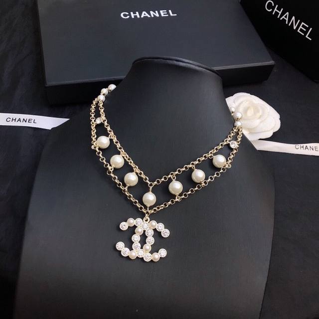 Chanel 香奈儿新款 项链珍珠 小香项链时髦配饰 个性百搭款 款式好还不够 细节完胜才算真厉害 个性又精致