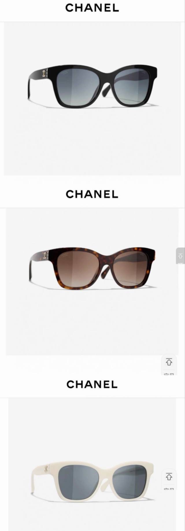 Chanel香奈儿 珍珠墨镜女新款双c偏光 明星素颜太阳眼镜 时尚爆款