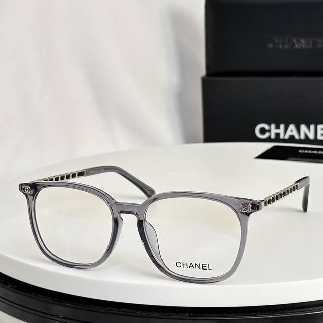 Chanel 24Ss开春新品 独家小框编制羊皮镜腿 小脸姐姐配近眼镜框 Mod 3472 Size 54口18-