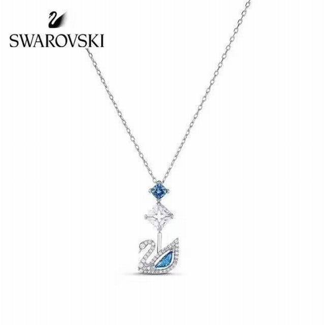 施华洛世奇蓝调天鹅dazzling Swan时尚浪漫项链 这款华丽悦目的施华洛世奇项链是为庆祝品牌成立125周年而特别推出，并以品牌的经典天鹅标志为主角。其天鹅