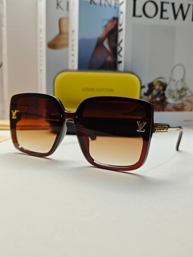 Lv路易威登 新款时尚女式大牌太阳眼镜偏光太阳镜女大框品牌墨镜太阳镜
