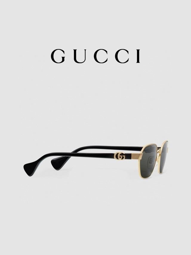 原版 到货 现货现货。Gucci 古驰墨镜古奇女士时尚太阳眼镜gg1593S女款多边形太阳镜