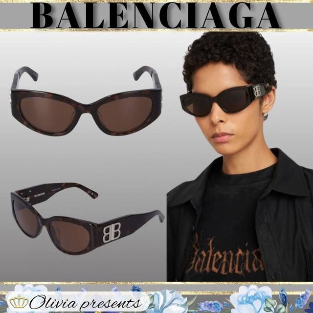 Balenciaga 新品小码来了 潮人必备凹造型墨镜 Mod：Bb0324 Size：55口20-135