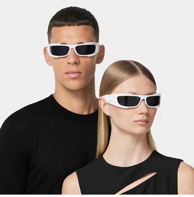 范思哲 Versace 欧美专柜流行时尚男士飞行员式 全框墨镜