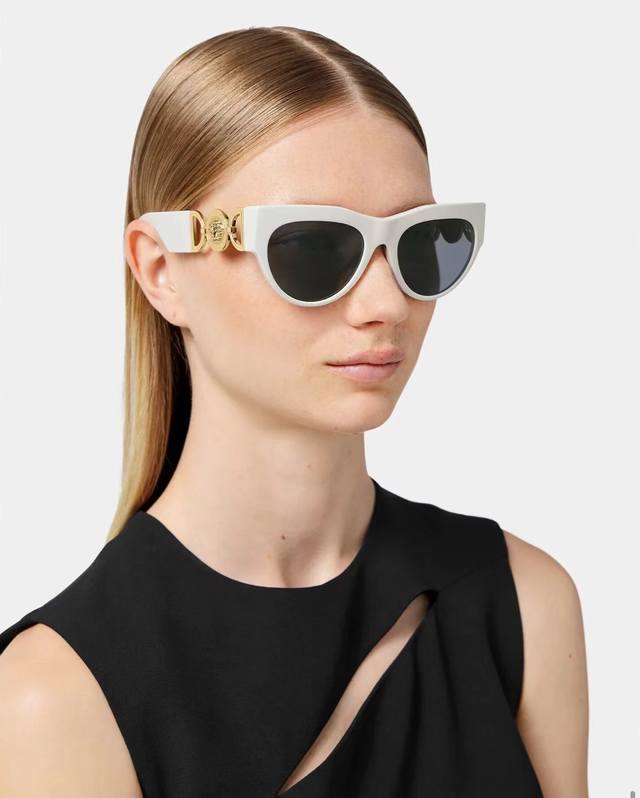Versace范思哲 2024新款 男女通用潮流爆款 太阳眼镜帅气外观防紫外线墨镜男女款韩版时尚潮流明星同款