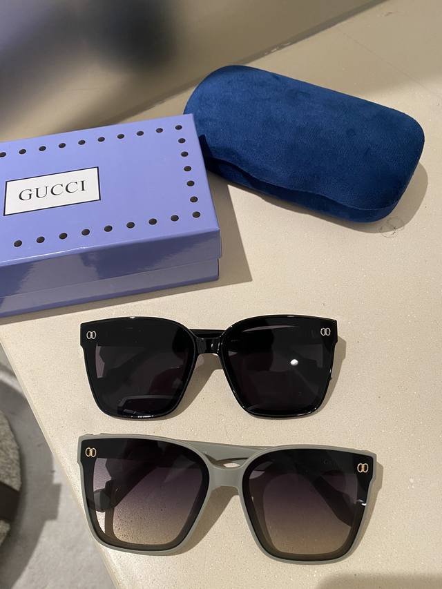 Gucci 偏光系列 2024新款偏光太阳镜 款式多 经典的方框设计，不挑脸型，无论搭配大衣还是连衣裙都非常显气质 偏光镜片预防紫外线配3020