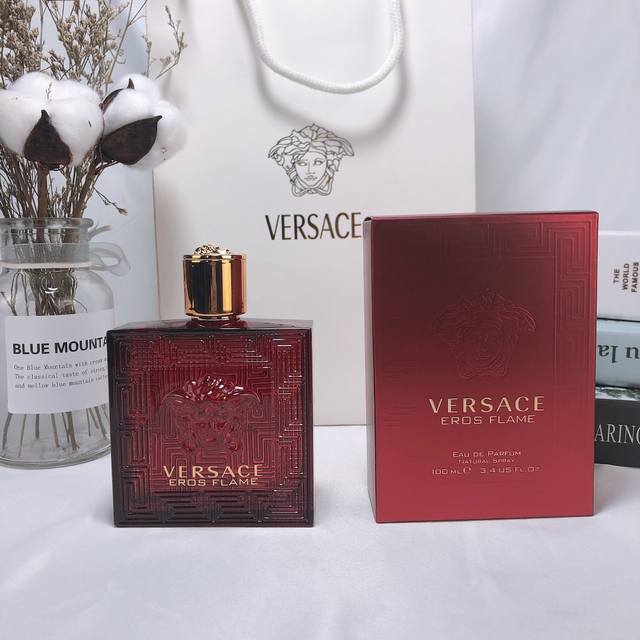 原单品质 Versace范思哲 新款红色eros爱罗斯爱神之水男士淡香水新品红瓶100Ml
