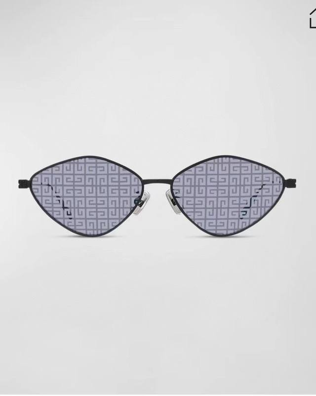 Givenchy*纪梵希限定系列~今年非常流行的猫眼镜框 原版五金辅料 Model: Gv40040U Size:56口15-140